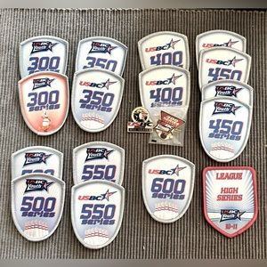 USBC SERIES PATCHES LOT OF 16 & (QTY 2) PINS